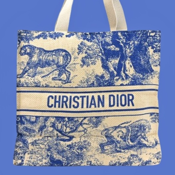 Dior Riviera Large Canvas Tote - Picture 1 of 8